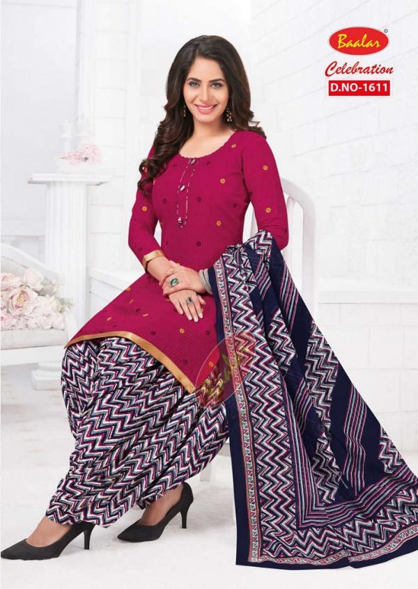 Baalar Celebration Vol-16Cotton Designer Patiyala Dress Material